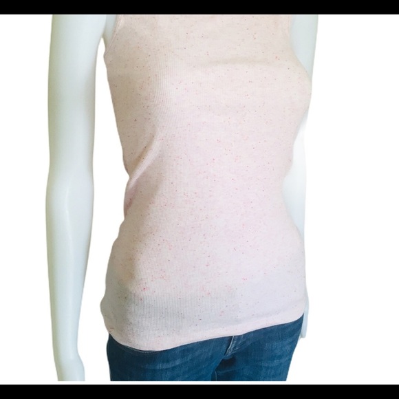 GAP Space Dye Tank/Top With Scoop Neck Blush Pink Size Small - Picture 7 of 11